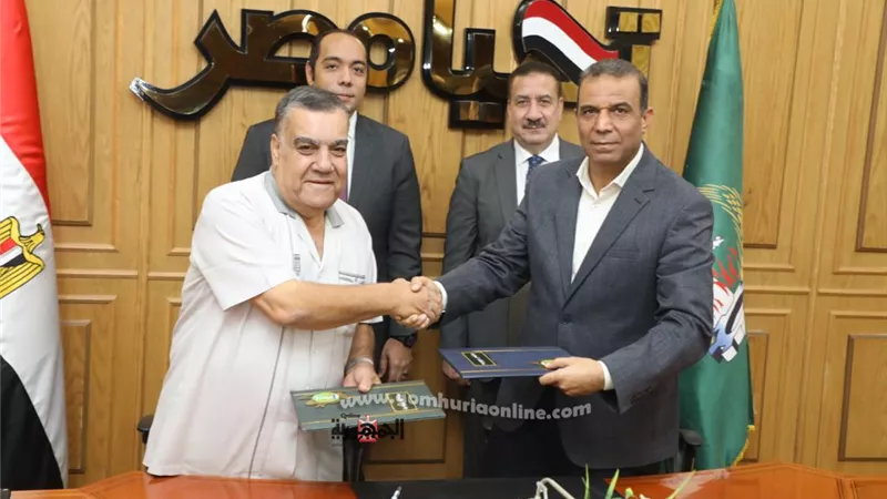 موقف جديد بمدينة قويسنا لسيارات الأجرة بالتعاون مع كنيسة مار جرجس