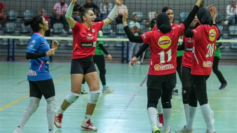 سيدات طائرة الأهلي يفوز على أصحاب الجياد في الدوري