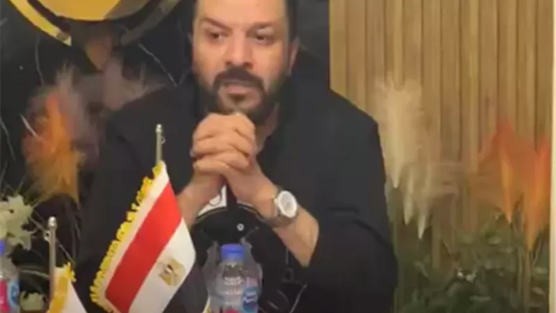 الظهور الاول لـ نقيب الموسيقيين بعد حادث السير
