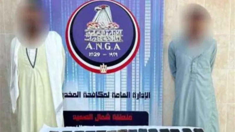 ضبط مجرمين بـ42 طربة حشيش في المنيا