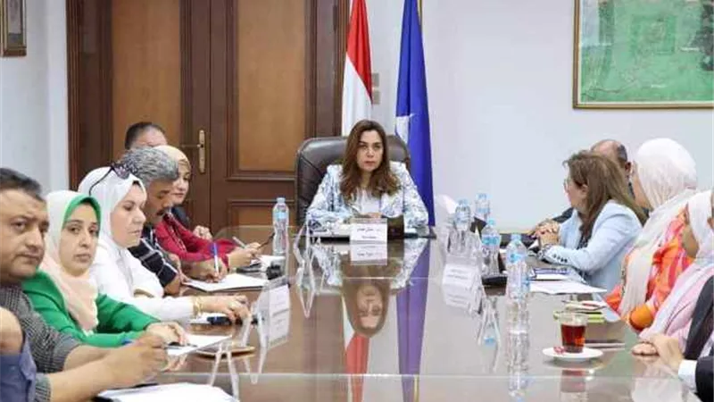 منال عوض تناقش مشروع تحسين التفاعل العمرانى والمجتمعات العمرانية