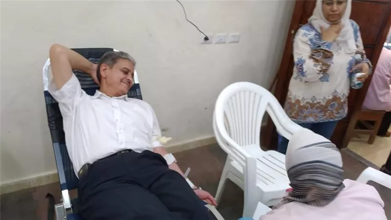حمله تبرع بالدم للشعب الفلسطينى ببني سويف