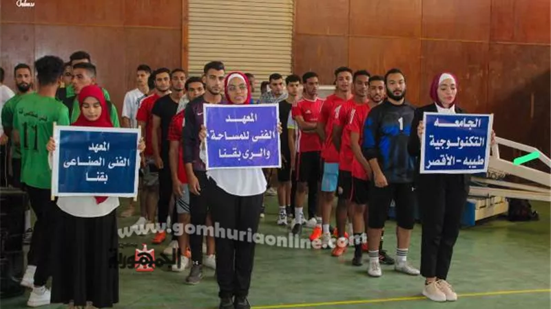 فوزجامعة طيبة بأربعة مراكز متقدمة بالمهرجان الرياضى لطلبة المعاهد