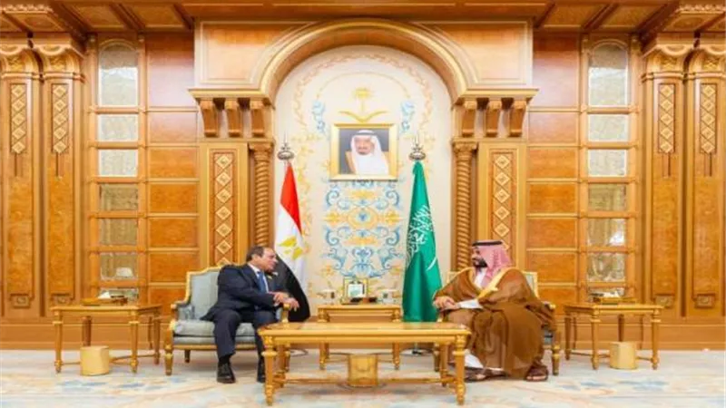 الرئيس السيسي وولي العهد السعودي يبحثان التسوية العادلة للقضية الفلسطينية