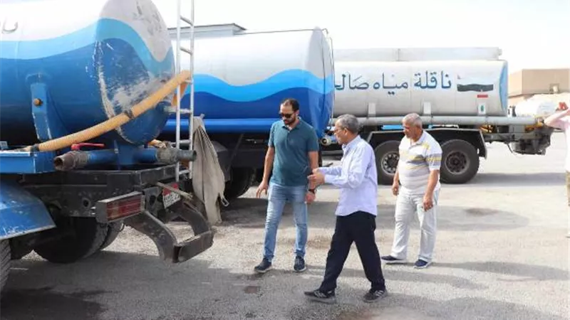 رئيس شركة مياه البحر الاحمر يتفقد مواقع الشركة لمتابعة سير العمل