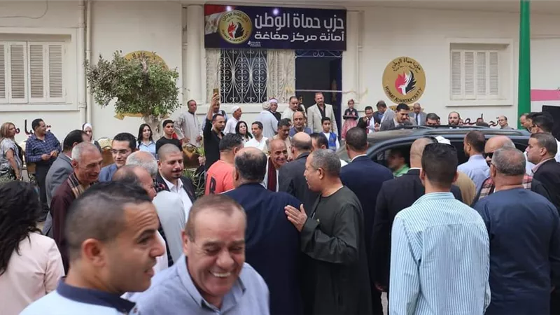 حزب حماة الوطن بالمنيا يفتتح مقر أمانة مغاغة