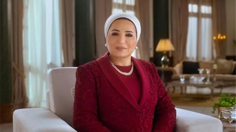 السيدة انتصار السيسي تتلقى اتصالا من قرينة الرئيس التركي وتبحثان تطورات الأوضاع الإنسانية بغزة