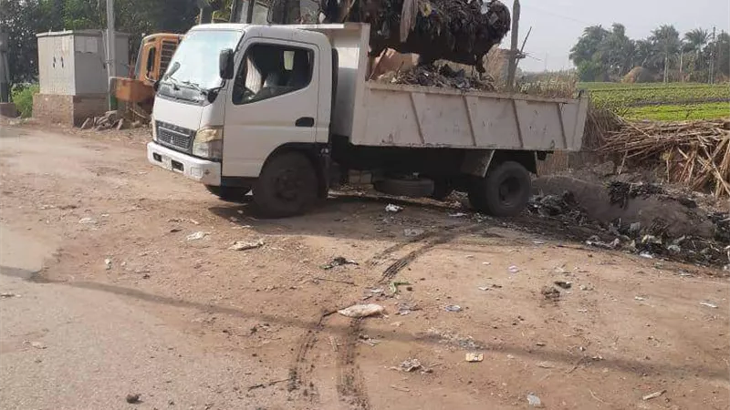 رفع 91 طن مخلفات بقرية البرجايه و دمشير وأحياء مركز المنيا