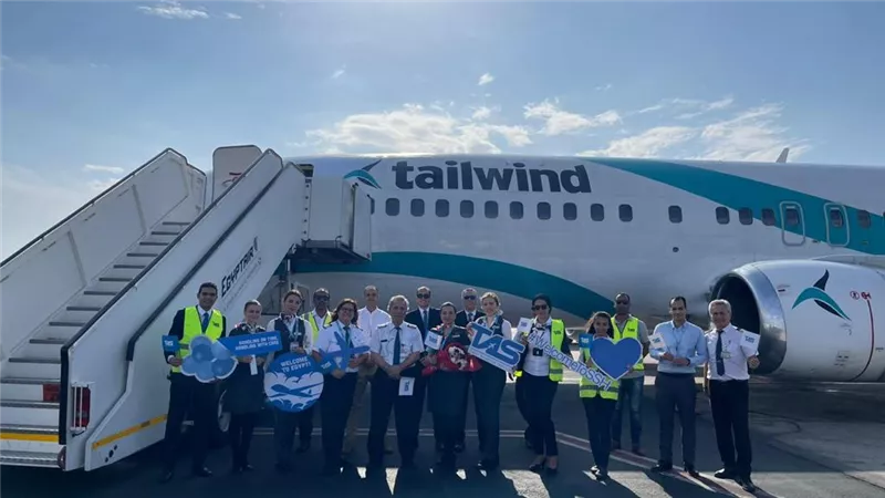 مطار شرم الشيخ الدولي يستقبل أولى رحلات شركة Tailwind