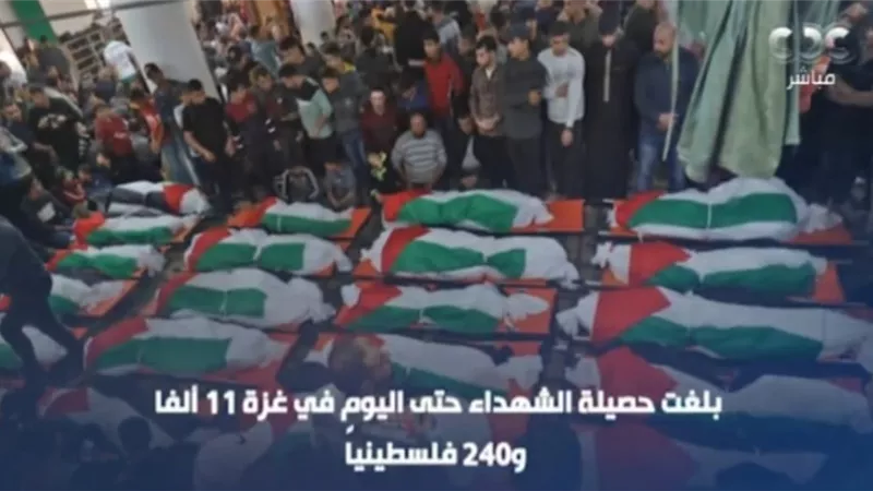 الخلالي : 11180 شهيدًا حصيلة العدوان الإسرائيلى على قطاع غزة منذ 7 أكتوبر