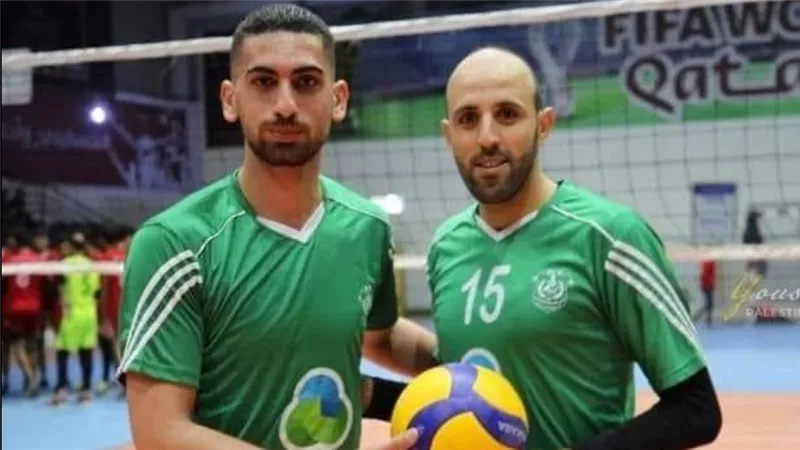 استشهاد ثنائي المنتخب الفلسطيني للطائرة في قصف غزة