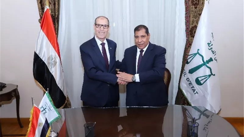 بروتوكول تعاون بين مجلس الدولة والنيابةالإدارية في التحول الرقمي