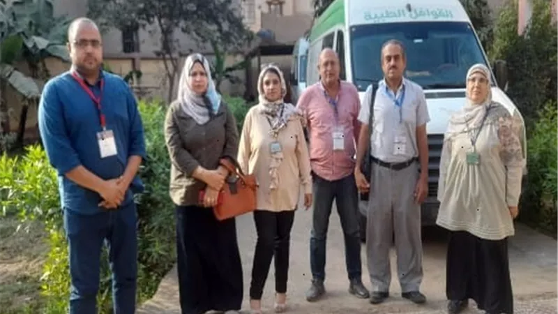 علاج ١٤٤٠حالة في قافلة طبية مجانية لصحة القليوبية بقرية بطا ببنها