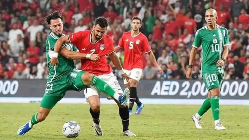 منتخب مصر بالزي الأحمر وجيبوتي بالأخضر اليوم باستاد القاهرة