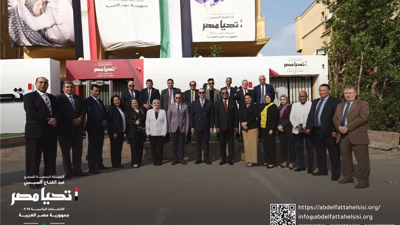 حملة المرشح الرئاسي عبد الفتاح السيسي تستقبل وفد من النقابة العامة للعاملين بالسياحة