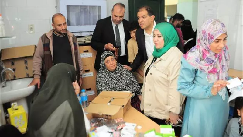 جامعة كفر الشيخ تطلق قافلة طبية ضمن المبادرة الرئاسية