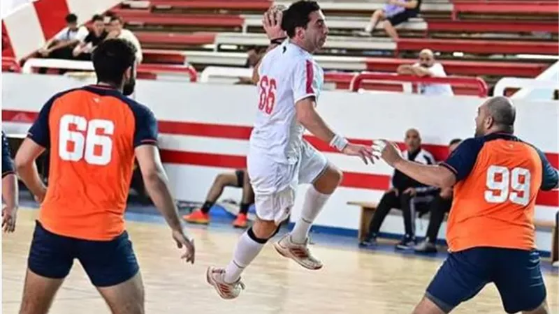 الزمالك يهزم الجزيرة بدورى كرة اليد