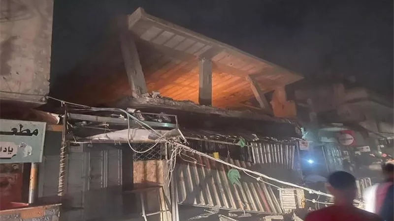 الاحتلال يقصف مقر حركة فتح في مخيم بلاطة شمال الضفة الغربية