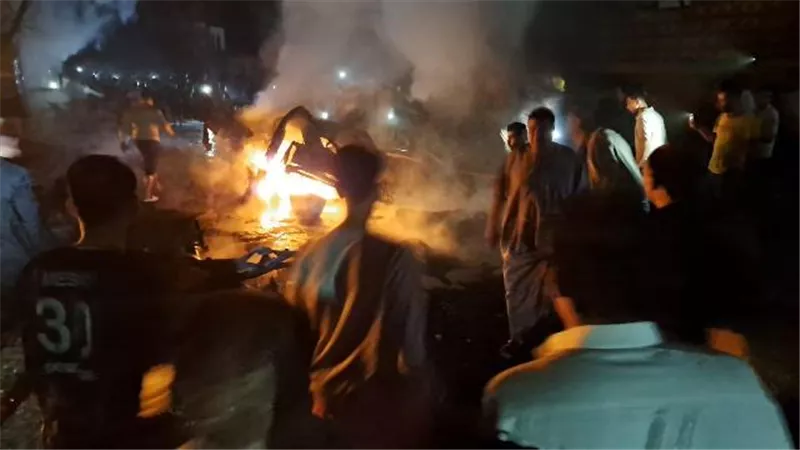 انفجار سيارة محملة بإسطوانات البوتاجاز فى 