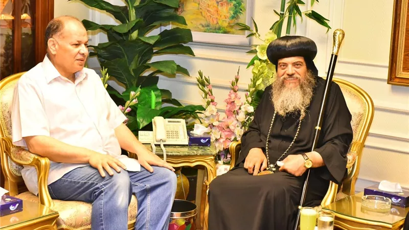 محافظ أسيوط يستقبل وفد مطرانية الأقباط الارثوذوكوس