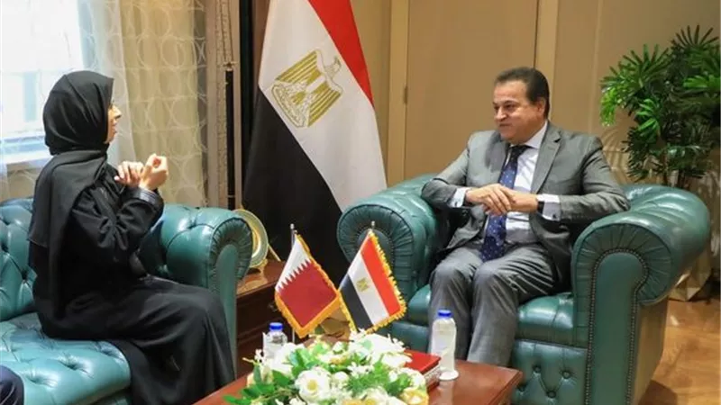 عبدالغفار يستقبل وزيرةالتعاون الدولي القطرية لبحث دعم الفلسطينيين
