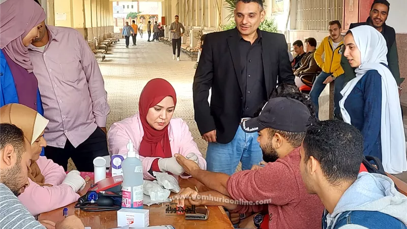 جامعةالسادات تطلق حملة للتبرع بالدم تضامناً ودعما للأشقاء بفلسطين