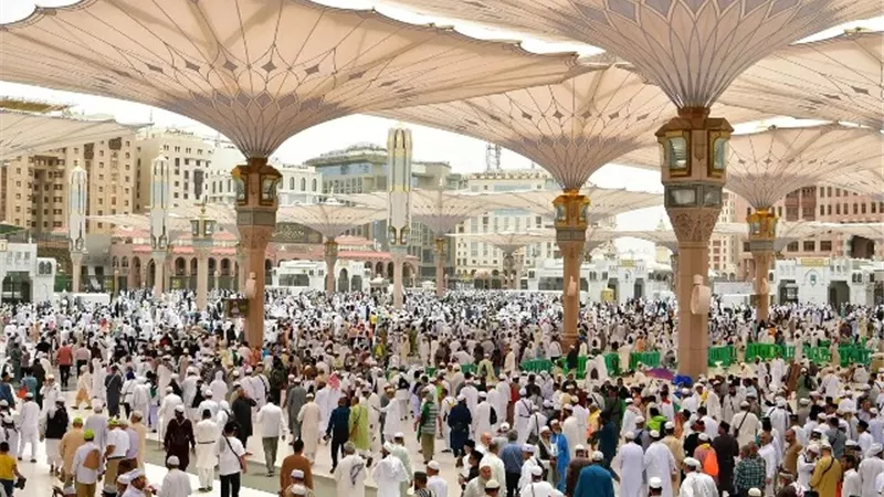 رئاسة المسجد النبوي:استقبال أكثر من 5 ملايين مصل وزائر خلال أسبوع