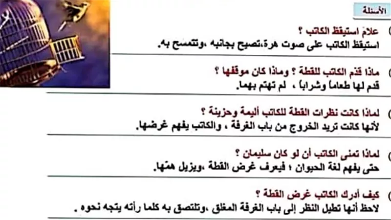مراجعة لغة عربية سؤال وجواب الترم الاول.. للصف الاول الاعدادي