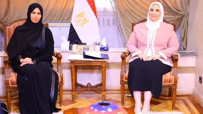 القباج تستقبل وزيرة التعاون الدولي بقطر