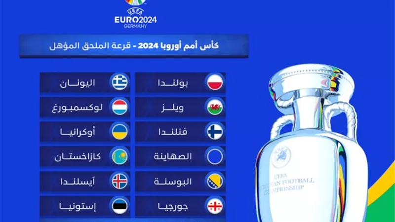 12 منتخب ضمن تأهله إلى الملحق المؤهل إلى يورو 2024 والقرعة غدا