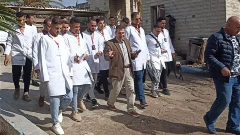طلبة زراعة الازهر باسيوط فى زيارة علمية لمركز البحوث