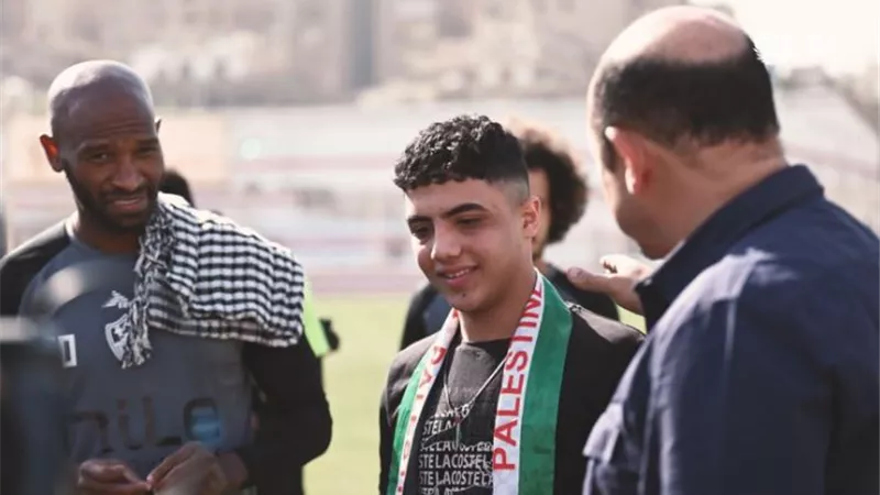 الزمالك يحقق حلم شاب فلسطين قبل موقعة الكونفدرالية