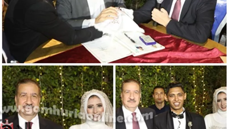 محافظ المنوفية وكيلاً لعروس مؤسسة البنات بشبين الكوم .. صور