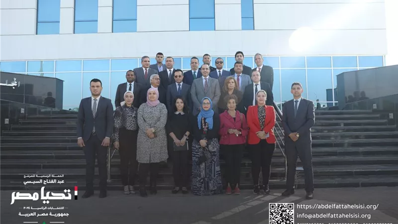 حملة المرشح الرئاسي عبد الفتاح السيسي تزور المجلس القومي لحقوق الانسان