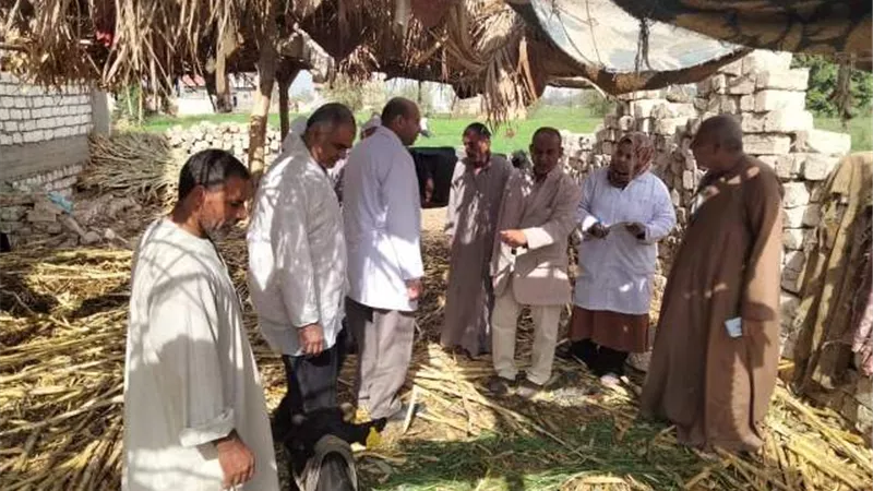 بيطري المنيا يتفقد لجان التحصين ضد مرض الحمى القلاعية