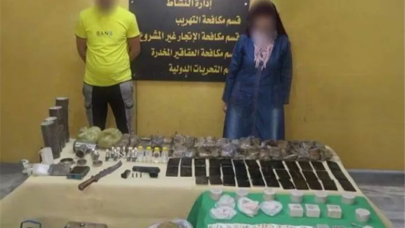 إحباط محاولة زوجين خلط المخدرات لزيادة كمياتها