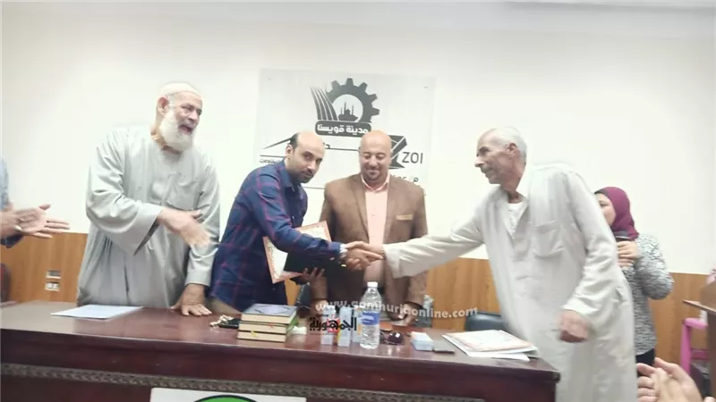 تكريم المحالين على المعاش بمجلس مدينة قويسنا