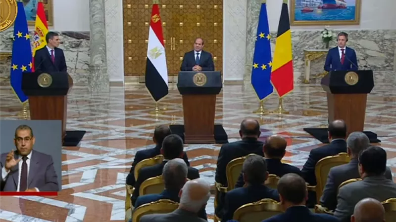 السيسي : بحثت مع رئيسي وزراء إسبانيا وبلجيكا توفير مناطق آمنة للفلسطينيين فى قطاع غزة