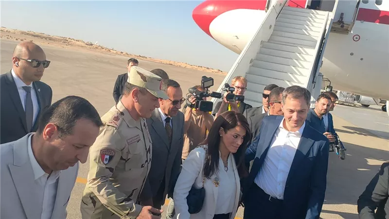 محافظ شمال سيناء يستقبل رئيسي وزراء أسبانيا وبلجيكا بالعريش