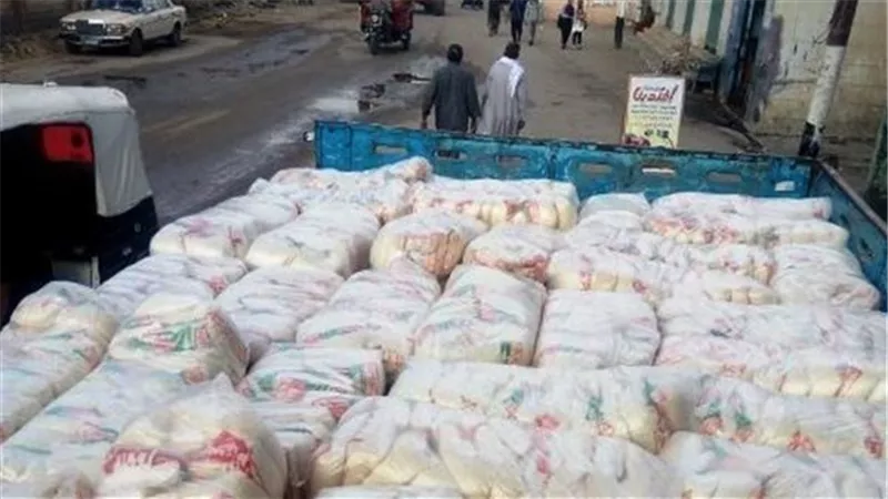 مافيا تهريب السكر والأرز يسقطون بـ 20طن في المنيا