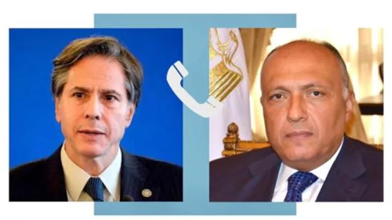 وزير الخارجية يؤكد لنظيره الأمريكي ضرورة البناء على هدنة غزة للوصول لوقف شامل لإطلاق النار