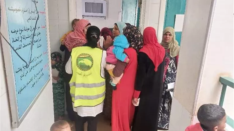 الكشف على ٢٠٢ حالة في قافلة 