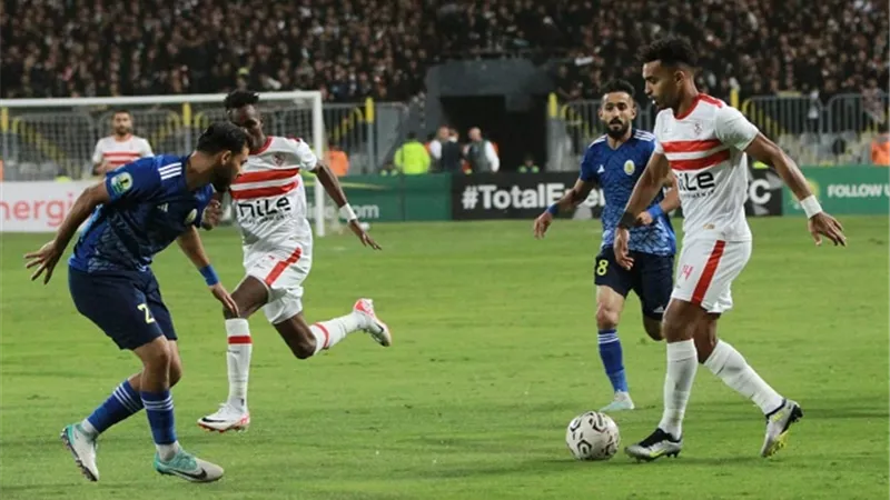 الزمالك ينهي الشوط الأول بتعادل سلبي أمام أبو سليم الليبي