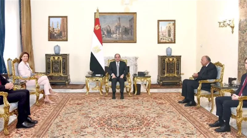 الرئيس السيسي يستقبل وزيري خارجية سلوفينيا والبرتغال