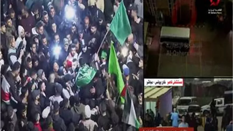 القاهرة الإخبارية: وصول الأسرى الفلسطينيين المحررين إلى رام الله
