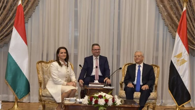 رئيس مجلس النواب يستقبل رئيسة دولة المجر