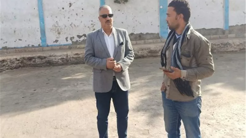 الصبروط يتفقد الاعمال الانشائية لحمام سباحة مركز شباب قلما بقليوب