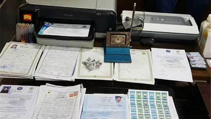 ضبط صاحب مكتب خدمات فندقية لتزوير الشهادات الدراسية بالدقهلية