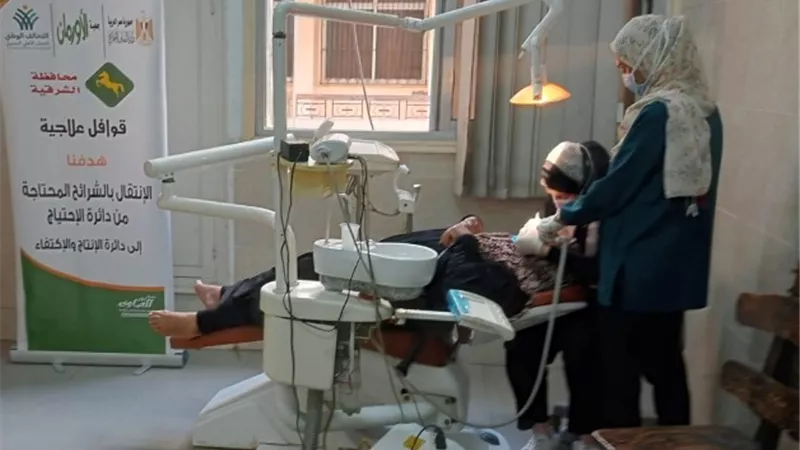 قافلة طبية تعالج 118 مريض من أبناء محافظة الشرقية