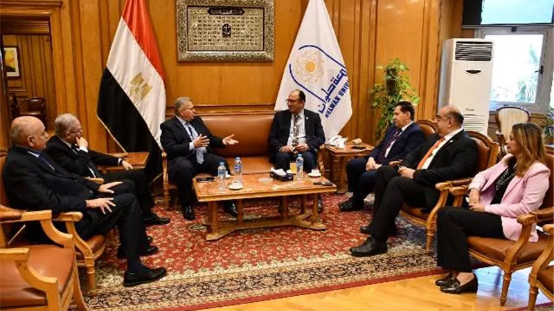تفاصيل توقيع مذكرة تفاهم بين جامعة حلوان وجامعة بدر بالقاهرة صور